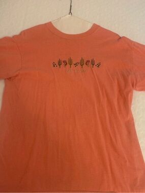 Anvil Kids Coral Orange Las Vegas Cactus Tee